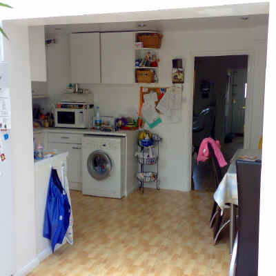 BEFORE (Open-plan kitchen)